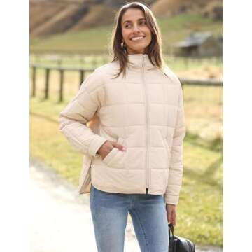 Lightweight Quilted Puffer Jacket for Women - Freyhem