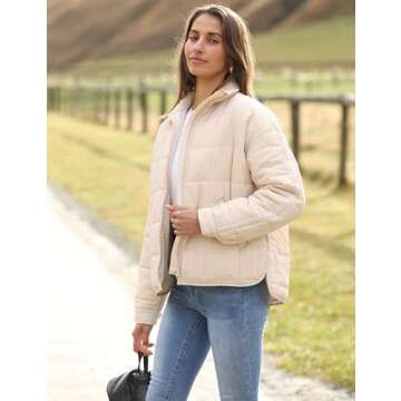 Lightweight Quilted Puffer Jacket for Women - Freyhem