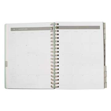 Fringe Studio 2025 Spiral Weekly Planner, Aug 2024 - Dec 2025, 17 Month, Paper Cover, "Eucalyptus Mix", 6.875" W x 9.78"H, 236 Pages (844PA009FSC)