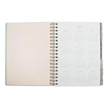 Fringe Studio 2025 Spiral Weekly Planner, Aug 2024 - Dec 2025, 17 Month, Paper Cover, "Eucalyptus Mix", 6.875" W x 9.78"H, 236 Pages (844PA009FSC)