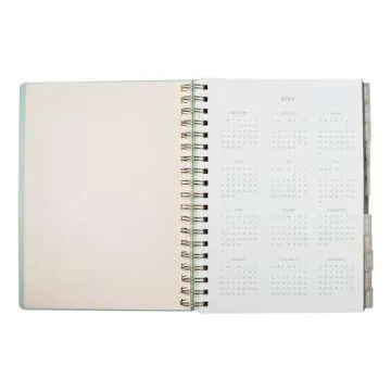 Fringe Studio 2025 Spiral Weekly Planner, Aug 2024 - Dec 2025, 17 Month, Paper Cover, "Eucalyptus Mix", 6.875" W x 9.78"H, 236 Pages (844PA009FSC)