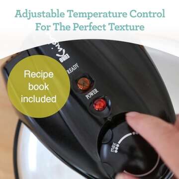 Euro Cuisine WM520 Heart Waffle Maker - Eco-Friendly Non-Stick Plates