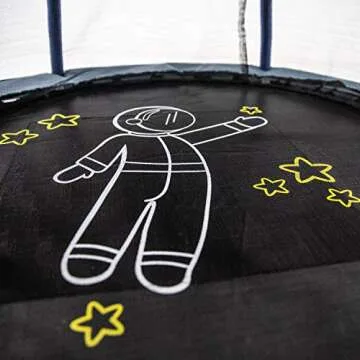 Skywalker Mini Trampoline with Safety Enclosure Net for Kids