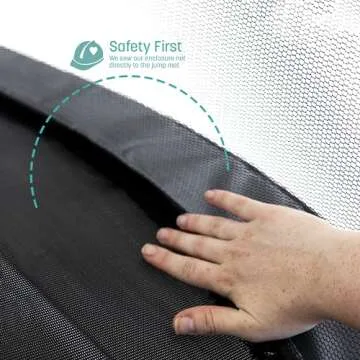 Skywalker Mini Trampoline with Safety Enclosure Net for Kids