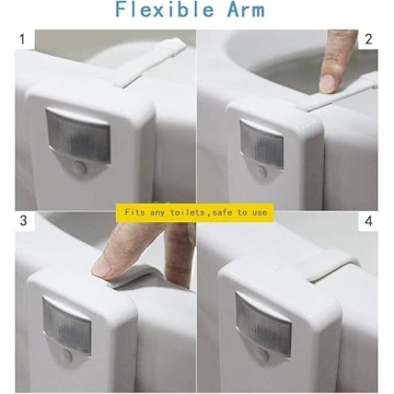 2 Pack Toilet Night Lights with Motion Activated Sensor