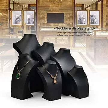 Elegant Oirlv Leather Necklace Display Stand For Jewelry