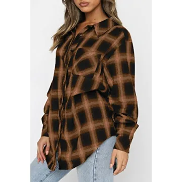 CHYRII Women's Flannel Shirt - Cozy & Versatile Style