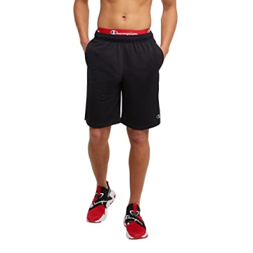 Champion Men's Moisture Wicking Sport Shorts - Black C Logo, Reg. Big & Tall