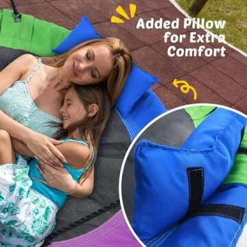 Trekassy 700lbs 40“ Saucer Tree Swing for Kids Adults Outdoor 900D Oxford Waterproof with Pillow, ...