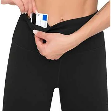 Dragon Fit Compression Yoga Pants with Inner Pockets in High Waist Athletic Pants Tummy Control Stretch Workout Yoga Legging