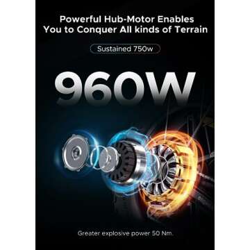 ENGWE 750W Folding Electric Bike for Adults 20" 4.0 Fat Tire Mountain Beach Snow Bicycles Aluminum E...