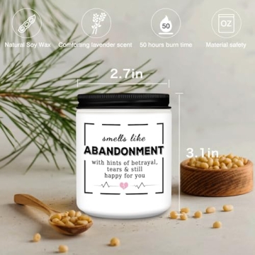 Homsolver Coworker Leaving Gifts For Women, Best Friend Farewell Retirement Gifts For Women, Going Away Goodbye Candle Gifts For Coworkers, Friends, Boss, Work Bestie