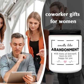 Homsolver Coworker Leaving Gifts For Women, Best Friend Farewell Retirement Gifts For Women, Going Away Goodbye Candle Gifts For Coworkers, Friends, Boss, Work Bestie