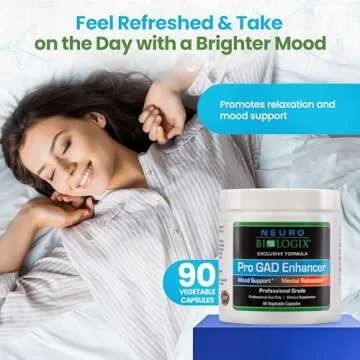 Pro GAD Enhancer 90 Capsules – Multi-Action GABA Supplement for Relaxation, Mood &, Nervous System...