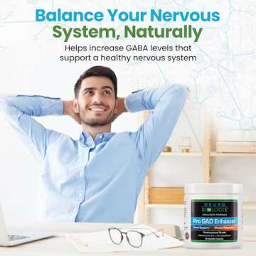Pro GAD Enhancer 90 Capsules – Multi-Action GABA Supplement for Relaxation, Mood &, Nervous System – Contains 5 Key Ingredients, Including Magnesium, Zinc, L Theanine & Kava Kava