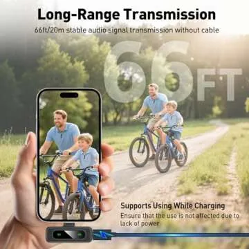 VEZQUA Wireless Lavalier Microphones for Vloggers and Podcasters