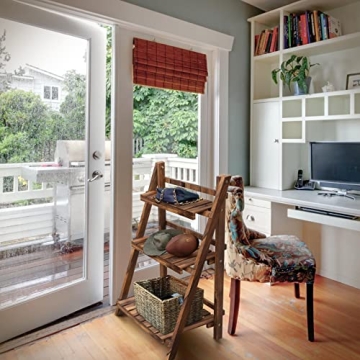 Durable Yaheetech Folding Plant Stand - Elegant 3-Tier Design