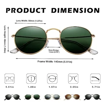 Pro Acme Small Round Sunglasses for Retro Style Lovers