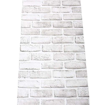 H2MTOOL Faux Brick Wallpaper Peel and Stick for Home Decor