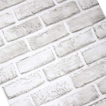 H2MTOOL Faux Brick Wallpaper Peel and Stick for Home Decor