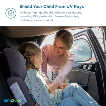 Enovoe Baby Car Window Shades UV Protection Easy Install