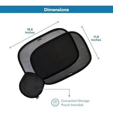 Enovoe Baby Car Window Shades UV Protection Easy Install