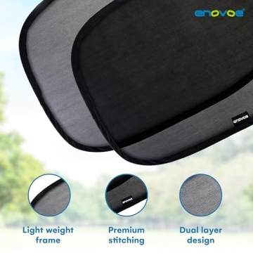 Enovoe Baby Car Window Shades UV Protection Easy Install