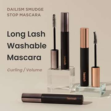 HEIMISH Dailism Smudge Stop Mascara, Curling & Lengthening, Long-lasting, Waterproof, Smudge-proof, ...