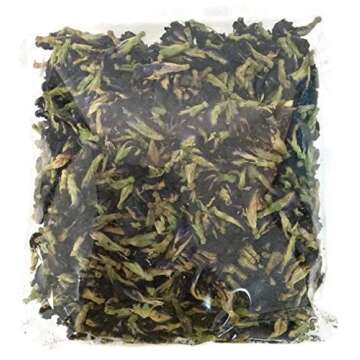 100% Organic Dried Butterfly Pea Flowers Blue Tea Thai Herbals 100 G. From Thailand