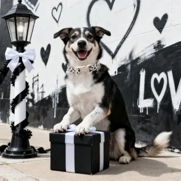 Stylish DOGWONG Valentine's Dog Collar for All Dogs