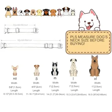 Stylish DOGWONG Valentine's Dog Collar for All Dogs