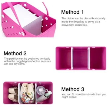 SMART DK 2pcs Bogg Bag Divider Trays for Efficient Organization