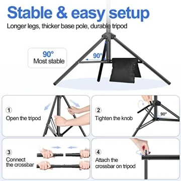 Adjustable 10x7ft Backdrop Stand for Photography
