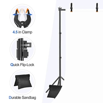 Adjustable 10x7ft Backdrop Stand for Photography