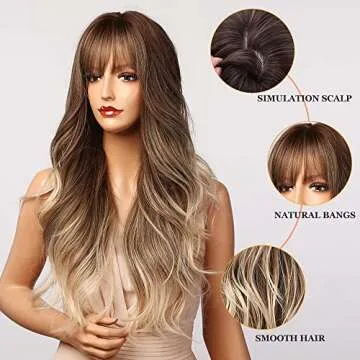 Esmee Brown Ombre Blonde Wig for Women - 24 inches