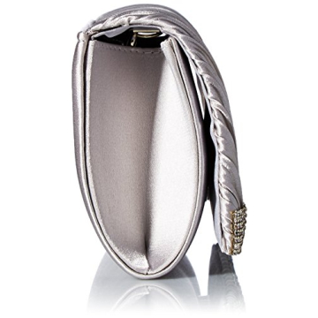 Elegant Satin Pleated Rhinestone Clutch for Glamorous Events