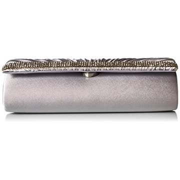 Elegant Satin Pleated Rhinestone Clutch for Glamorous Events
