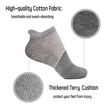 Culeotah Pilates Socks for Women Yoga Non Slip Hospital Socks with Grippers for Women Grippy Sticky ...