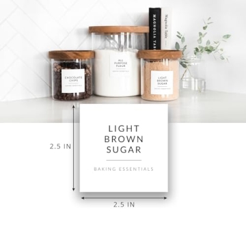 SAVVY & SORTED Minimalist Pantry Labels for Organizing