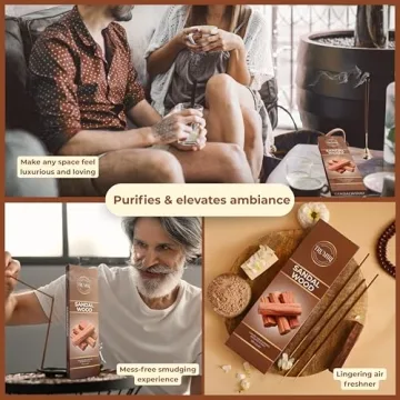 Sandalwood Incense Sticks - Natural & Hand-Rolled Aromatic Sticks