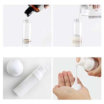 CycleMore 10 Pack Foam Pump Bottle - BPA Free Dispenser