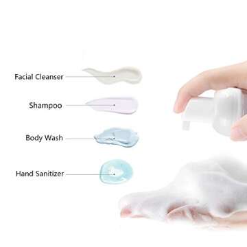 CycleMore 10 Pack Foam Pump Bottle - BPA Free Dispenser