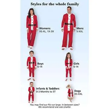 PajamaGram Family Christmas Pajamas - Family Christmas PJs Matching Sets Wmn XS Red