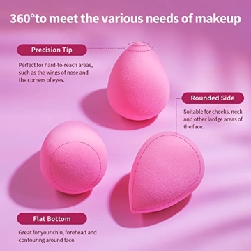 BEAKEY Latex-Free Makeup Sponge Set for Flawless Application