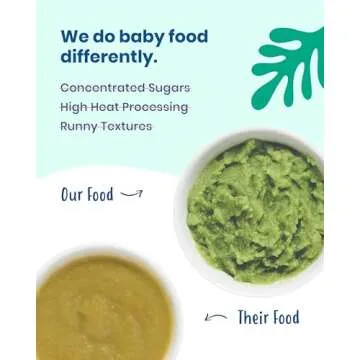 Amara Organic Baby Food - Stage 2 - Peas, Corn & Carrots - Baby Cereal to Mix With Breastmilk, Water or Baby Formula - Shelf Stable Baby Food With 100% Organic Veggies - 5 Pouches, 3.5oz Per Serving