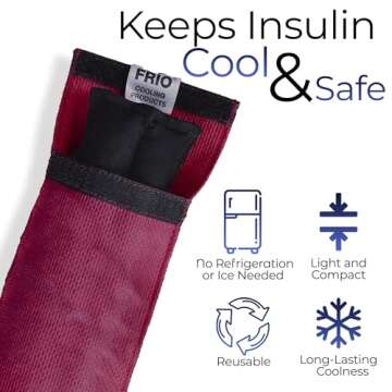 FRIO INDIVIDUAL Insulin Pen Cooling Case - Individual Medication Cooler - Diabetic Travel Case - Single Wallet