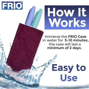 FRIO INDIVIDUAL Insulin Pen Cooling Case - Individual Medication Cooler - Diabetic Travel Case - Single Wallet