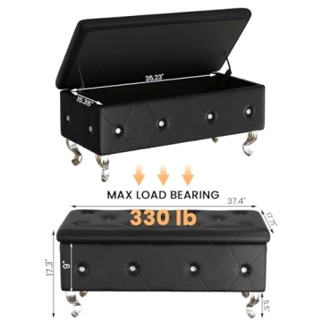 Elegant DKLGG Storage Ottoman Bench for Stylish Storage Solutions