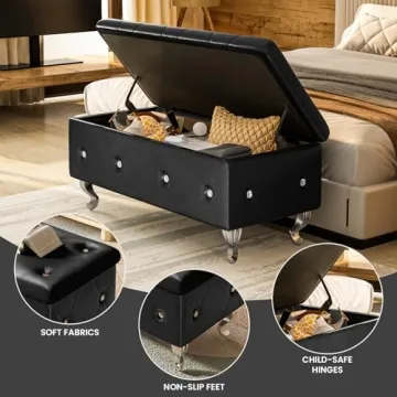 Elegant DKLGG Storage Ottoman Bench for Stylish Storage Solutions
