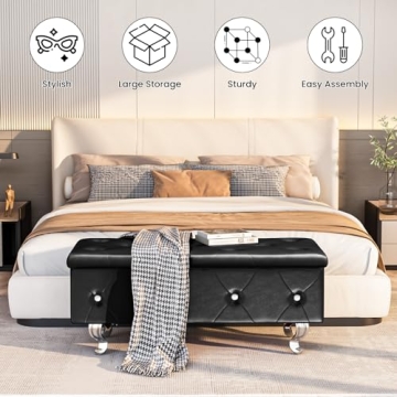 Elegant DKLGG Storage Ottoman Bench for Stylish Storage Solutions